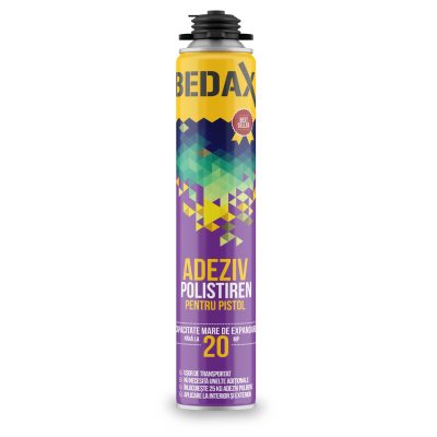 Adeziv Poliuretanic POLISTIREN PISTOL 750ml SUPERPRO/BEDAX