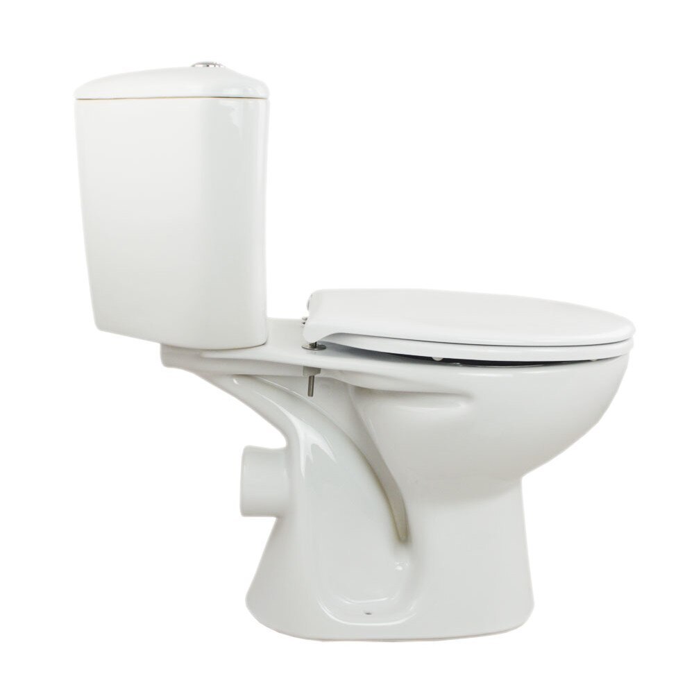 14143_1 VAS WC CU REZERVOR PAMELA CU IESIRE LATERALA CAPAC DUROPLAST CU INCHIDERE LENTA INCLUS - imagine 1
