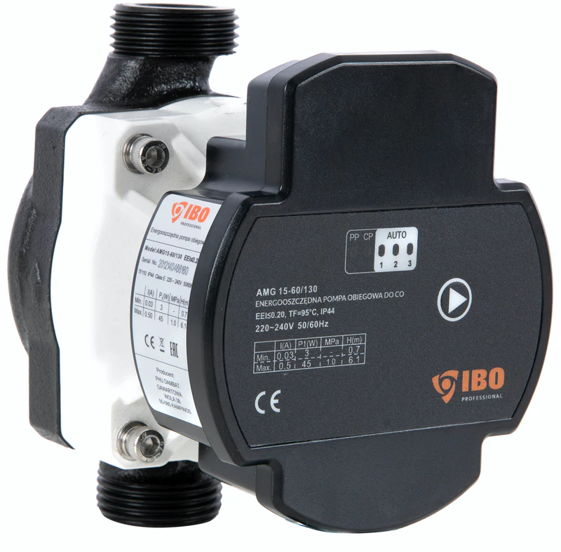 15-6-130amg Pompa recirculare centrala IBO, AMG 15-60/130, 48l/min, 45W, debit variabil - imagine 1