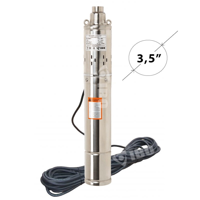 3.5scr1.8-50-0.5IBO Pompa submersibila IBO 3.5SCR1.8-50-0.5 3.5", 0.5kW, 40l/min, 1, cu melc, H80m - imagine 1