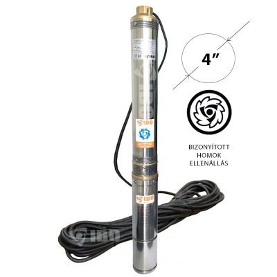Pompa submersibila IBO 4SVM 2-25,0.75kW,11/4,H101m,67l/min, 30m cablu