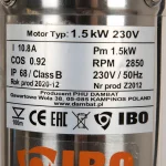 Pompa submersibila IBO 4SDM 3-18, 1.5kW, debit 94l/min, H135m, 1½, 20m cablu, rezistenta sporita la nisip - imagine 4