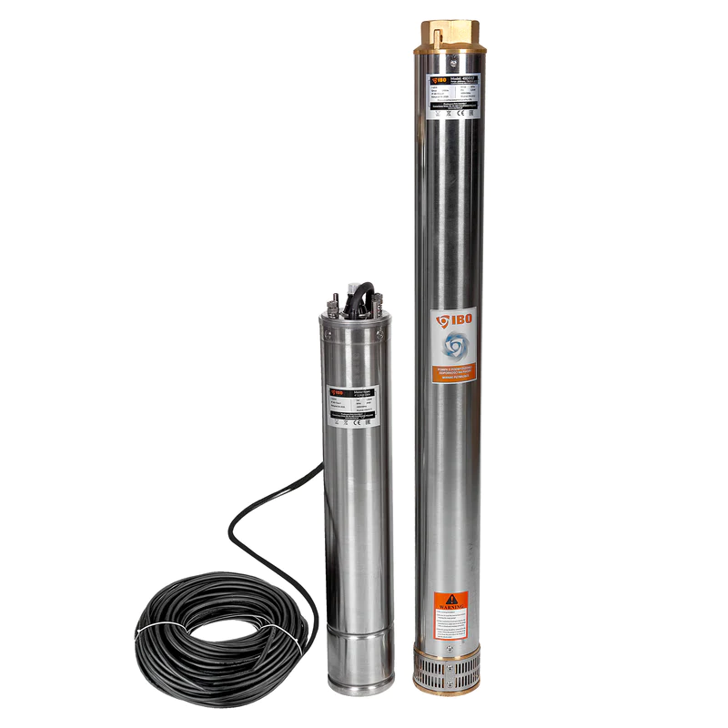 4sdm717ibo Pompa submersibila IBO 4SDM 7-17, 2.2kW, debit 180l/min, H107m, 2, 20m cablu, rezistenta sporita la nisip - imagine 1