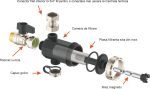 Filtru anti-magnetita AlfaKal FHP3/4ALP 3/4”, magnet 11000Gauss + Capac Alama 3/ - imagine 3