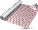 Folie Aluminiu Pardoseala 50Mp cu linii de ghidaj