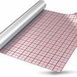 Folie Aluminiu Pardoseala 50Mp cu linii de ghidaj