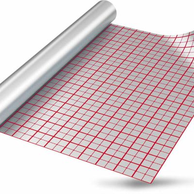 Folie Aluminiu Pardoseala 50Mp cu linii de ghidaj