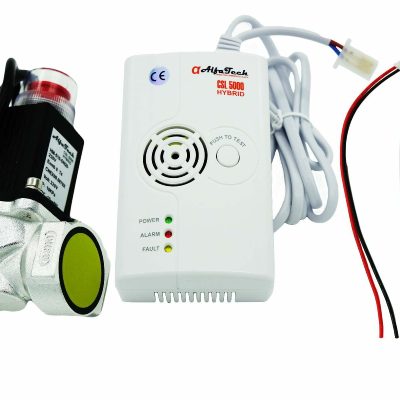 Detector GAZ+Electrovana ALFATECH CSL5000(Cu Aux Releu)9-12V