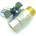 ROBINET APA PN40 trecere cu bila maner Fluture MTXGOLD 1MF