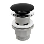 Ventil Click-Clack,Dop Ceramic Negru D 11/4