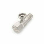 ROBINET coltar Inox Flut ALBASTRU 1/2x1/2