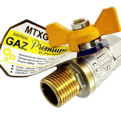 ROBINET GAZ PN40 trecere cu bila MTXGenuine 1/2MF