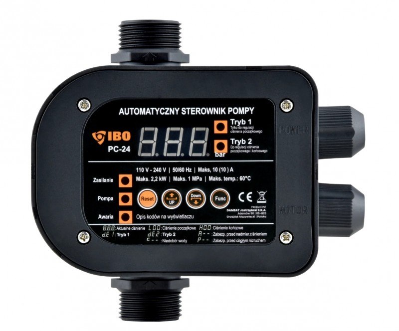 PC24IBO_1 Presostat electronic IBO PC24, 1,2.2kW / 20A / 220V), prot.supra/F.Uscata - imagine 1