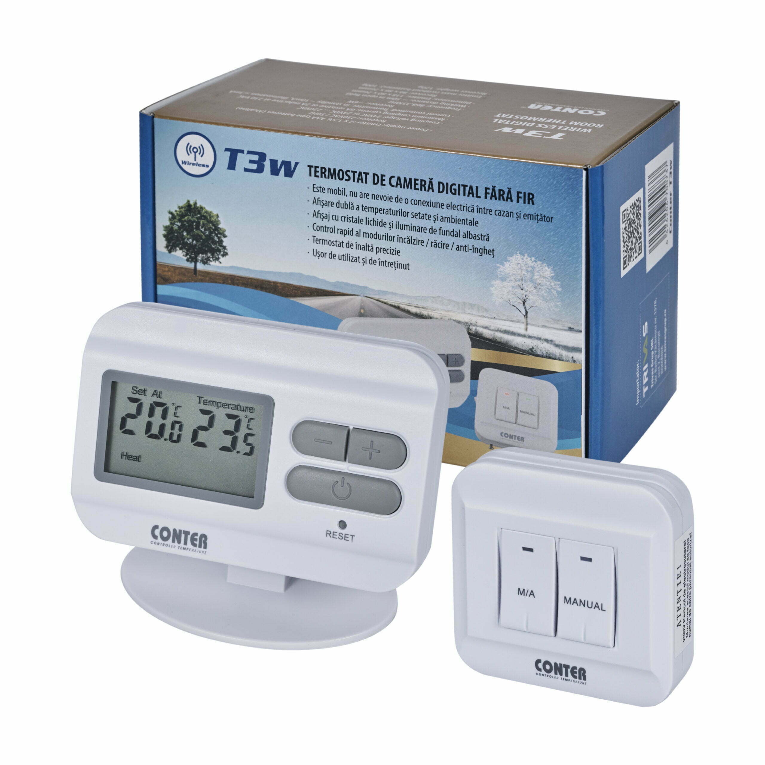 T3_2 T3 CONTER Termostat Digital cu Fir - imagine 1