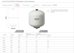 Vas expansiune, vertical, sanitar, 8 L,max.10 bari AQUASYSTEMS - imagine 2