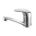 Baterie Bucatarie/Baie 15cm, Korman Technik, Aliaj, Crom