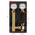 GRUP POMPARE VANA TERMOSTAT AMESTEC 11/4 " x3cai, Izolat MTX - imagine 4