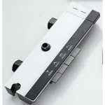Coloana de dus BROCCA, 4 functii, Montare rapida, Jet reglabil, Presiune ridicata, Para de dus, Dus fix cu functie ploaie, Functie bideu, Alb mat - imagine 6