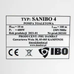 Pompa WC IBO Dambat Sanibo4, 600W, 300 l/min, H9m, 100/40/40 intrari + 1 iesire4 - imagine 6