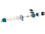 Pompa hidrofor IBO Dambat JET100A(a) cu accesorii, 1.1kW, debit 60l/min, H refulare 50m, racord 1 tol - imagine 5
