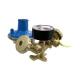 Kit Minicentralina cu regulator GPL butan propan 10 kg/h, pentru 2 butelii, racord 50cm, TECNOGAS - imagine 6