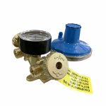 Kit Minicentralina cu regulator GPL butan propan 10 kg/h, pentru 2 butelii, racord 50cm, TECNOGAS - imagine 5