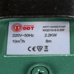 Pompa submersibila apa murdara, cu plutitor, fara tocator, DDT, WQD10, 2200 W, 10 m³/h, 8 m - imagine 3