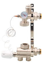 Grup Pompare AMESTEC Pardoseala, Cap termostatic cu capilar, MTXVALVE 1"