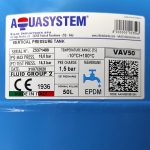 VAS EXPANSIUNE VERT.50L Hidrofor max.10 bari AQUASYSTEMS - imagine 6