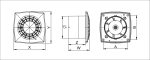 Ventilator perete/tavan WGB100 Awenta - imagine 2