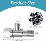 Robinet coltar 1/2 x 1/2 INOX - imagine 2