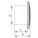 Ventilator Perete AWENTA (o120) - imagine 5