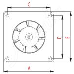 Ventilator Perete AWENTA (o120) - imagine 4